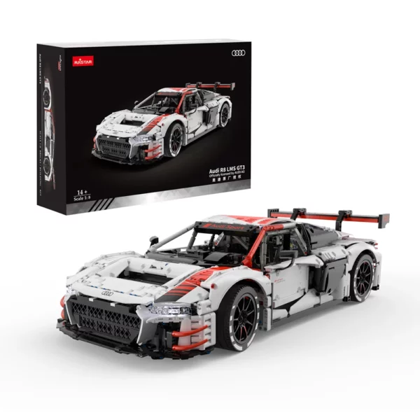 Rastar 1:8 Audi R8 veliki set kockica za sastavljanje vozila